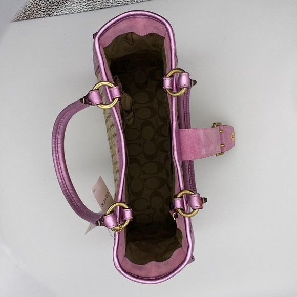 Coach Boxy Straw Tote 4419 - Picture 7 of 7